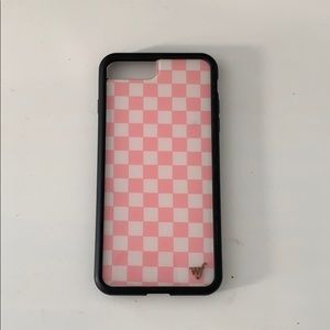 Wildflower Cases Pink Checkered iPhone 7+ Case